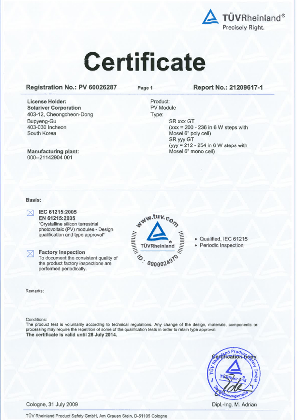 European TUR Certification