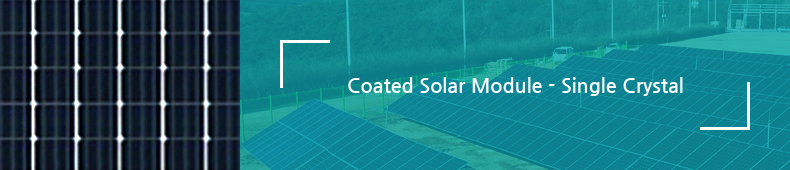 Coated Photovoltaic Module - Single Crystal