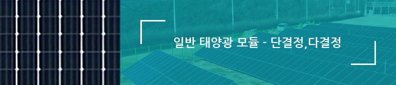 일반 태양광 모듈 - 단결정,다결정
